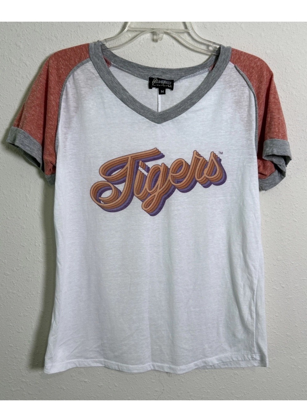 Clemson Tigers Gameday Couture Women’s Med Raglan Retro Vintage Style T-Shirt